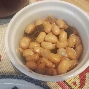 簡単和食　大豆の昆布煮